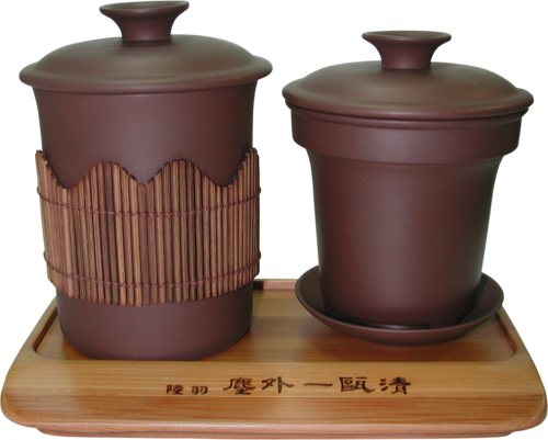 雙蓋同心杯組  |茶商品|紫砂茶具|壺組