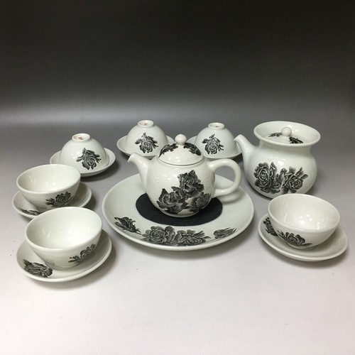 浮雕玫瑰壺組  |茶商品|瓷器茶具|壺組