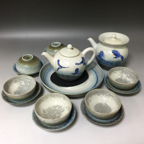 手繪藍鵲壺組<br>Blue Magpie Painte Teapot Set  |茶商品|瓷器茶具|壺組