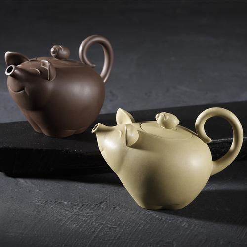 諸(豬) 事泰吉壺<br>Great Fortune and Auspiciousness pot (Pig Pot)  |茶商品|紫砂茶具|單品