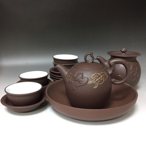 福壽雙全壺組<br>Luck and Longevity Pot set  |茶商品|紫砂茶具|壺組